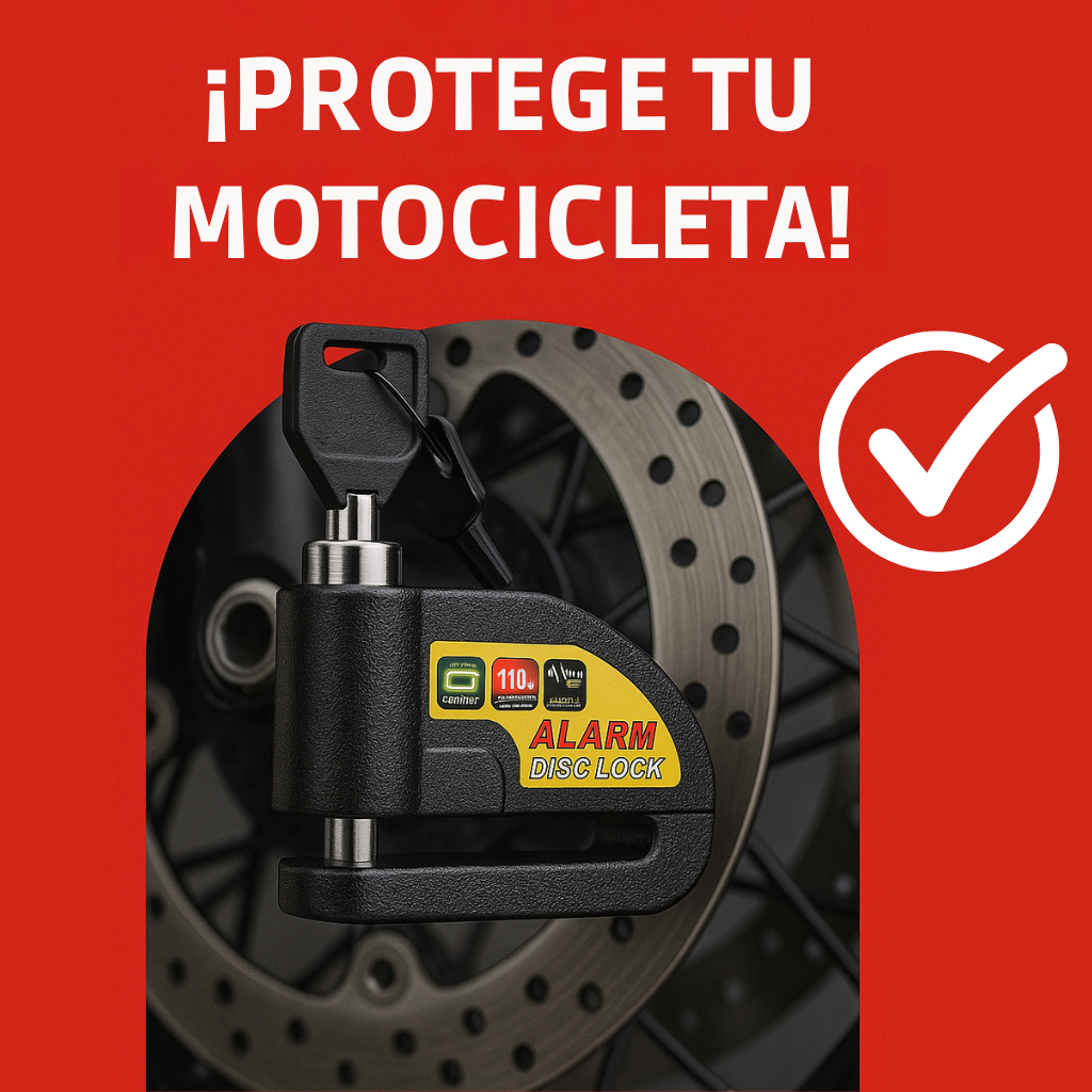 Candado Freno De Disco Con Alarma Para Motos