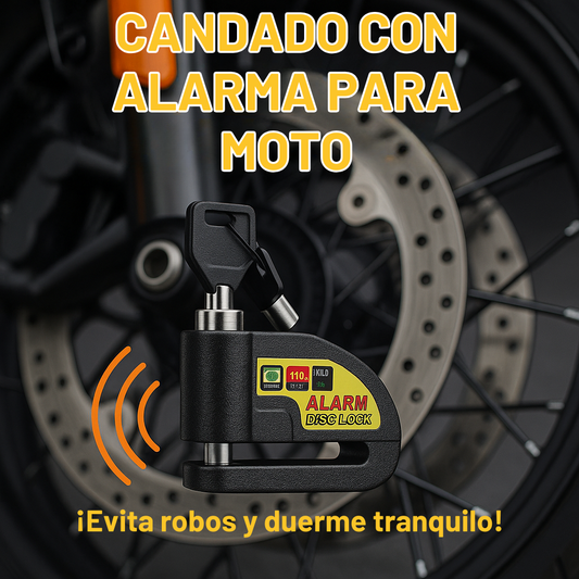 Candado Freno De Disco Con Alarma Para Motos