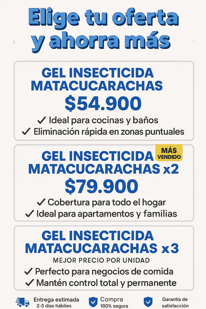 GEL INSECTICIDA MATA CUCARACHAS