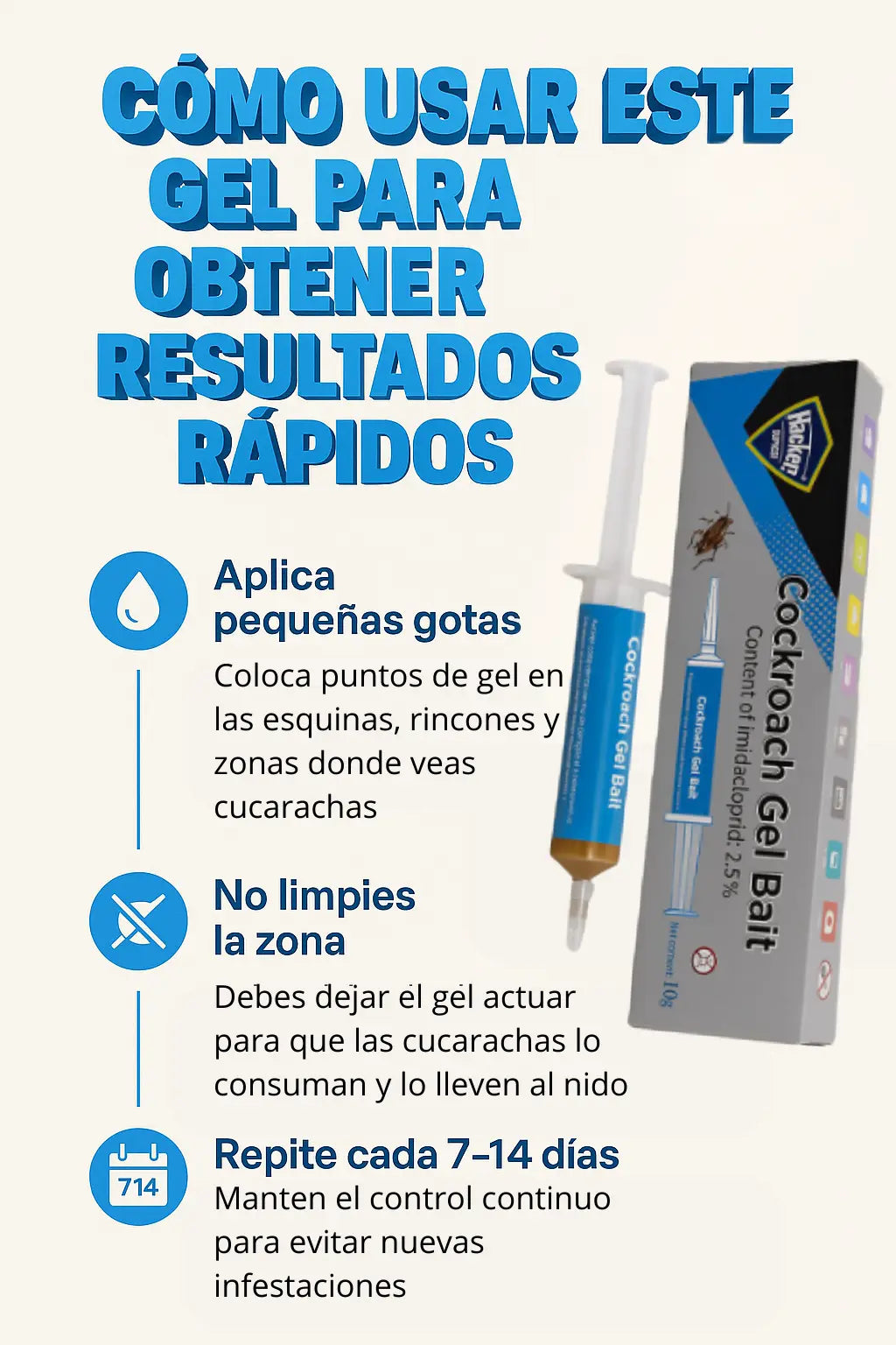 GEL INSECTICIDA MATA CUCARACHAS